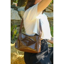 Casual Bag Kadın Rugan Günlük Omuz Çanta