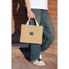 Casual Bag Kadın Denim Görünümlü Spor Bez Çanta