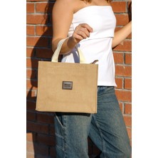 Casual Bag Kadın Denim Görünümlü Spor Bez Çanta