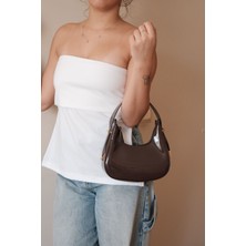 Casual Bag - Kahverengi Kadın Rugan Ayarlanabilir El ve Omuz Çantası