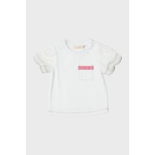 Bg Store Kız Bebek Beyaz T-Shirt