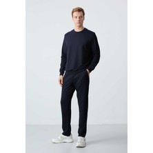 Tommy Life Rahat Kalıp Yumuşak Dokulu Basic Erkek Eşofman Takımı 85256 Lacivert