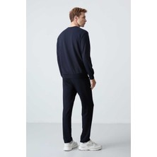 Tommy Life Rahat Kalıp Yumuşak Dokulu Basic Erkek Eşofman Takımı 85256 Lacivert