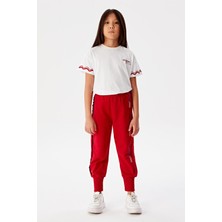 Beverly Hills Polo Club  Kız Çocuk Beyaz T-Shirt