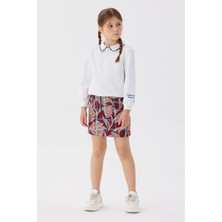Beverly Hills Polo Club  Kız Çocuk Beyaz T-Shirt