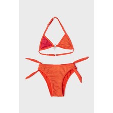 Tyess Bg Store Kız Çocuk Kırmızı Bikini