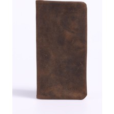 Fabrika Kahve Erkek Cüzdan Frkbyn 517 Crayz Deri Kahve