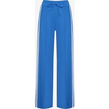 Penti Mavi Yüksek Bel Çizgi Detay Retro Pantolon