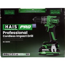20 Volt Haispro RB-DB2102 Profesyonel Darbeli Vidalama Matkap 21 V 2.0 Ah Çift Akülü 2 Yıl 2 2.0 -