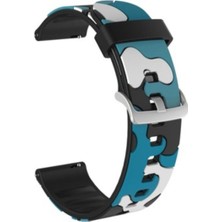 Markacase Garmin Vivoactive 4 İçin Kamuflaj Silikon Saat Kordonu