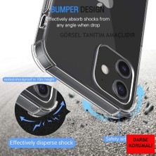 Tasopay Apple iPhone 15 Pro Uyumlu Kılıf Şeffaf Köşelerde Darbelere Karşı Ultra Kalınlaştırılmış Darbe Korumalı Strong Cover