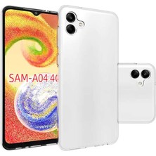 ZORE Samsung Galaxy A04 Kılıf Süper Silikon Kapak-Renksiz