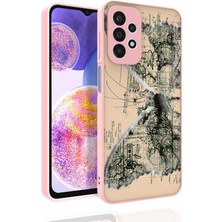 Alan Tech Galaxy A23 Kılıf Desenli Kamera Korumalı Parlak Zore Nora Kapak-No4