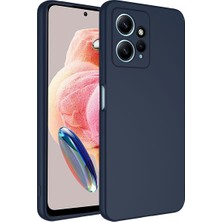 ZORE Xiaomi Redmi Note 12 4g Kılıf Mara Lansman Kapak-Lacivert