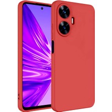 ZORE Realme C55 Kılıf Zore Mara Lansman Kapak-Kırmızı