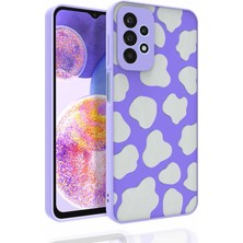 Alan Tech Galaxy A23 Kılıf Desenli Kamera Korumalı Parlak Zore Nora Kapak-No6