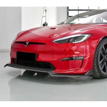 Elo Tesla Model Y Ön Tampon Alt Spoyler, 3 Parça Set Olarak, Mat Siyah Renk Seçeneği Ile