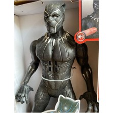 Avengers Black Panther Figür Sesli Işıklı Kara Panter 30 cm Figür Oyuncak Black Panther