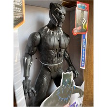 Avengers Black Panther Figür Sesli Işıklı Kara Panter 30 cm Figür Oyuncak Black Panther