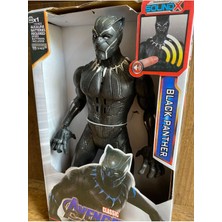 Avengers Black Panther Figür Sesli Işıklı Kara Panter 30 cm Figür Oyuncak Black Panther