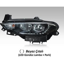 Ayfar Fiat Egea Ön Sol LED Far Motorlu Beyaz Çıtalı (Drl+Park) 52214459 FAR-101137