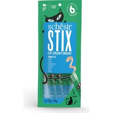 Schesir Cat Stix Ton Balıklı Krema Kedi Ödülü 6X15G