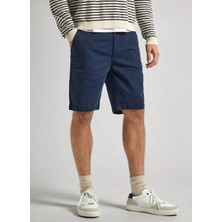 Pepe Jeans Regular Fit Lacivert Erkek Şort PM801092 594 Regular Chıno Short