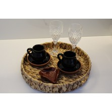 Hbs Art Design Yuvarlak Hasır Tepsi 30 cm