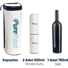 Purefrost Pf3 Şişe Soğutucu Termal Silindir Bisiklet Çantası/1 Adet Thermo-Pure Jel Paket