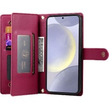 Colorful Shop Samsung Galaxy S24 Artı Çok Fonksiyonlu Cüzdan Iş Için Flip Case (Yurt Dışından)