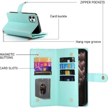 Colorful Shop IPhone 11 Için Flip Case Pro Max Iş Crossbody Kayış Standı Cüzdan (Yurt Dışından)