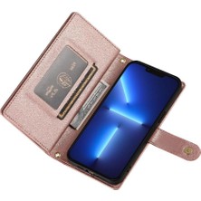 Colorful Shop IPhone 13 Için Flip Case Pro Max Çok Fonksiyonlu Crossbody Kayış Cüzdan (Yurt Dışından)