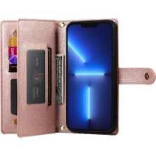 Colorful Shop IPhone 13 Için Flip Case Pro Max Çok Fonksiyonlu Crossbody Kayış Cüzdan (Yurt Dışından)