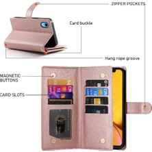 Colorful Shop IPhone Xr Standı Cüzdan Çok Fonksiyonlu Crossbody Askısı Için Flip Case (Yurt Dışından)