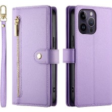 Colorful Shop IPhone 14 Için Flip Case Pro Max Iş Crossbody Kayış Cüzdan Standı (Yurt Dışından)