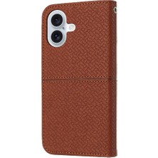 Colorful Shop IPhone 16 Flip Folio Kitap Pu Deri Kapak El Cüzdan Kredi (Yurt Dışından)