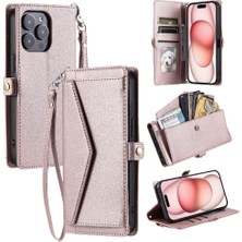 Colorful Shop Cüzdan Crossbody Durumda IPhone 15 Pro Kart Tutucu Rfıd Engelleme Cüzdan (Yurt Dışından)