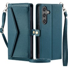 Colorful Shop Cüzdan Crossbody Kılıf Samsung Galaxy A35 5g Fermuar Faturaları Yuvası Cüzdan (Yurt Dışından)