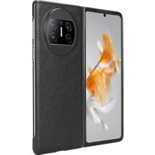 Colorful Shop Huawei Mate X3 Lychee Desen Uyumluluk Koruyucu Için Retro Kılıf (Yurt Dışından)