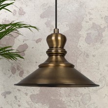 Bamyum Nantes Eskitme Rengi Metal Sarkıt Avize Modern Otel Cafe Restoran Salon  Retro