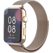 Coolacs Huawei Watch Fit 3 İle Uyumlu Metal Tel-Örgü İşlemeli Kordon