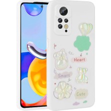 BLS Store Xiaomi Redmi Note 12 Pro 4g Kılıf Kabartma Figürlü Parlak Toys Silikon Kapak - Beyaz