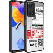 BLS Store Xiaomi Redmi Note 11 Pro 5g Kılıf Aynalı Desenli Kamera Korumalı Parlak Mirror Kapak - Fragile