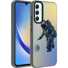 BLS Store Samsung Galaxy A34 Kılıf Desenli Dragon Sert Kapak - Astronot