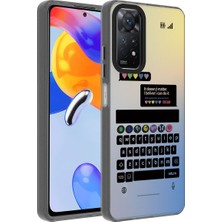 BLS Store Xiaomi Redmi Note 11 Pro 5g Kılıf Desenli Dragon Sert Kapak - Klavye