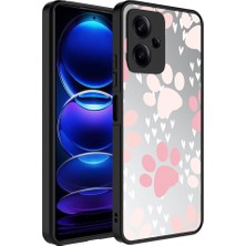 BLS Store Xiaomi Redmi Note 12 5g Kılıf Aynalı Desenli Kamera Korumalı Parlak Mirror Kapak - Pati