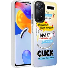 BLS Store Xiaomi Redmi Note 11 Pro 5g Kılıf Desenli Dragon Sert Kapak - Kelimeler