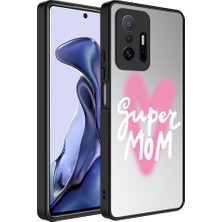 BLS Store Xiaomi Mi 11T Pro 5g Kılıf Aynalı Desenli Kamera Korumalı Parlak Mirror Kapak - Süper Anne