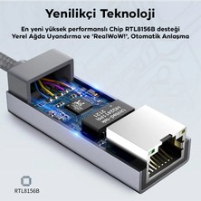 Ally USB 3.0 To Rj 45 2.5 Gbps Ethernet Kablosu