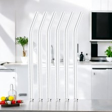 Danimark 6 Adet Egimli Cam Pipet  Modern Size Özel  Şık Cam Pipet
